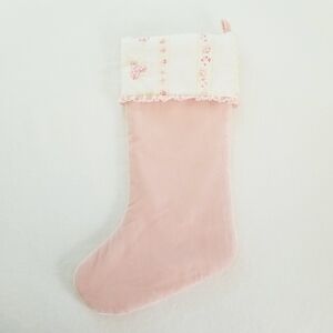 Rachel Ashwell Simply Shabby Pink Velvet Blush Beauty Christmas Stocking